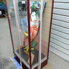 正月飾り　羽子板硝子ケース入りの画像
