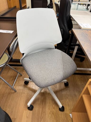 ★ジモティ割あり★ ニトリ ワークチェア グレー クリーニング済み KJ7051