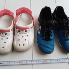 19センチ★フットサルシューズ&サンダルの画像