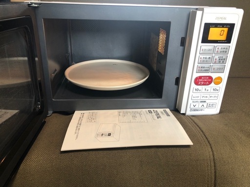 ZEPEAL 電子レンジ DO-M1617 50/60Hz共用 2019年製 幅461mm奥行329mm高さ293mm