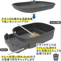 ブラックフライデー！割引中！！ Petio 猫システムトイレセット 3点セットの画像