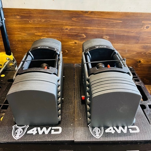 《売約済》【武蔵小山店】【～4/14限定SALE！店内全品20%お値引き！】　 ダンベル　可変式ダンベル　　4WD ４ＷＤ　ジャパンブランド　ジャパンクオリティ　41kg 2個セット　マット　付き　筋トレ　ジム　パーソナルジム　パーソナル