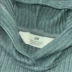 H&M❤フード付きセットアップ　子供用　ダークグリーン 100cmの画像