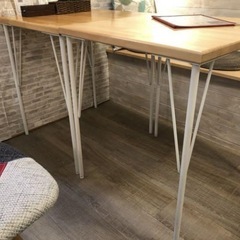 北欧風カフェテーブル脚 8セットの画像