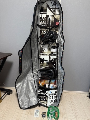 headスノーボード、headバインディング、salomonバッグとおまけセット