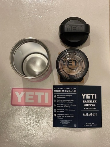 【新品未使用】YETI ランブラー ボトル チャグキャップ付き 水筒