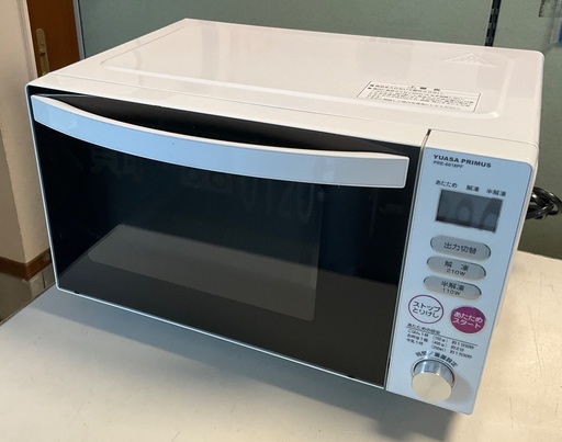 【RKG-227】特価！ユアサ/フラット電子レンジ/PRE-6018PF/中古品/2018年製/中古品