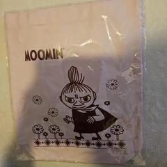 【ムーミン】帆布　トートーバッグ　ピンク　(内ポケット付)　②　