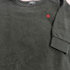 110 男児トレーナー　POLO 黒