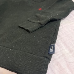 110 男児トレーナー　POLO 黒の画像