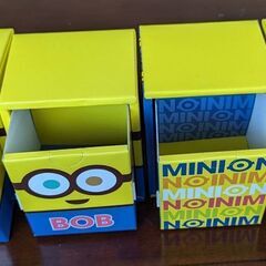☆ミニオン空箱　４個　BOB・DAVE・STUART・他　ユニバーサルスタジオジャパン　未使用・中古品　の画像