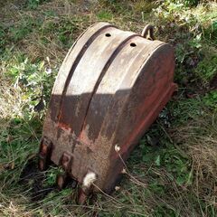 コベルコ用？【幅狭 バケット/ピン径35mm-アーム幅122mm】中古品の画像