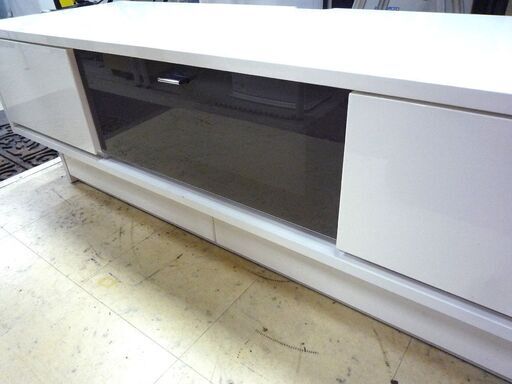 テレビ台 TVボード TV台 テレビボード ホワイト系 横幅 約148.5cm 引出しあり 中古 札幌市東区 新道東店
