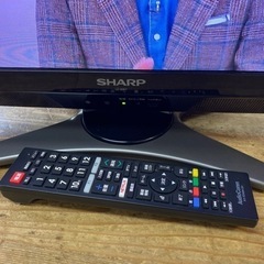 SHARP シャープ LC-20E7 20型 2010年製 液晶テレビ 社外リモコン付き　 の画像