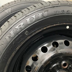 値下げ！タイヤ鉄ホイル@155/65 14@４本セットカバー付き の画像