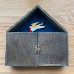 差し上げます: クリスマス飾りの置物　子供向け木彫り人形と動物　ほっこり感の画像