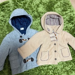 【決まりました】子供　ダッフルコート2着　80サイズ　90サイズ