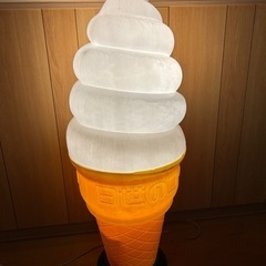 超希少！！日世のコーン ソフトクリーム 電飾看板 約96㎝ ソフトスタンド 