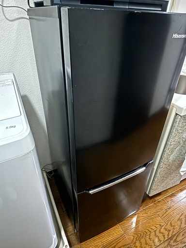 お取引中【取りに来てくれる方】hisense 150L 一人暮らし用冷蔵庫・洗濯機
