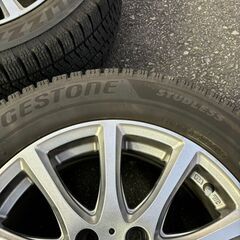 TIRADO　ETA　7J　＋38　PCD114.3　5H　215/55R16　スタッドレスアルミタイヤ4本　アルファード等の画像