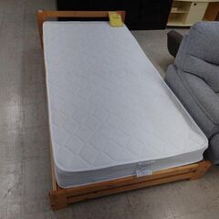 J8331 シングルベッド マットレス付 クリーニング済　【リユースのサカイ柏店】　の画像