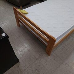 J8331 シングルベッド マットレス付 クリーニング済　【リユースのサカイ柏店】　の画像