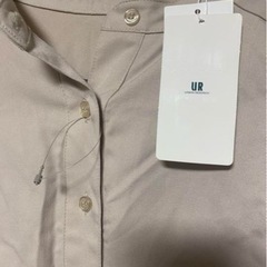 新品 アーバンリサーチ ウエストマーク ワンピース ノーカラー ベージュの画像