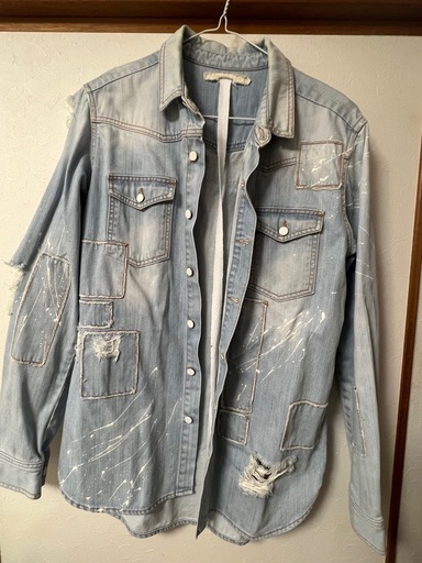 オフホワイトデニムジャケット