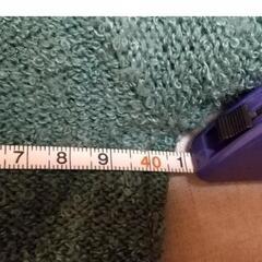 グリーン セーター Vネック 長袖 Mの画像