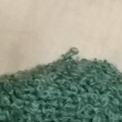 グリーン セーター Vネック 長袖 Mの画像