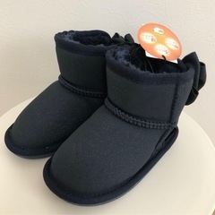 15cm ムートンブーツ　女の子　リボン