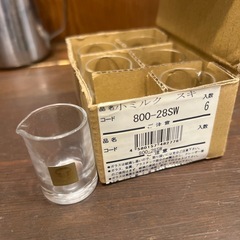 ミルクピッチャー 10ml(6ヶ入) 、ミルクピッチャー80ml、ラテアート用ステンレスミルクピッチャー3点セットの画像