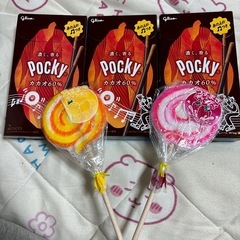 チョコ菓子とペロペロキャンディ 話し合い中