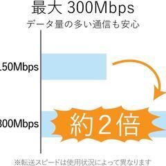 エレコム無線LAN300Mbps11n/g/b 2.4GHz専用 USB2.0の画像