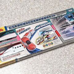 美品２編成●プラレール JR東日本★新幹線 Ｅ５系はやぶさ & Ｅ６系こまち 連結仕様 Ｗセット★簡易清掃 整備点検 走行確認◎元箱送付◎の画像