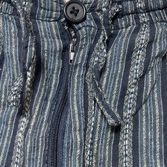 青と白のストライプ甚平(下のみ) Lサイズの画像