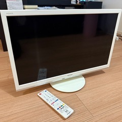 【美品】SHARP液晶カラーテレビ(24V型ワイド/ホワイト)