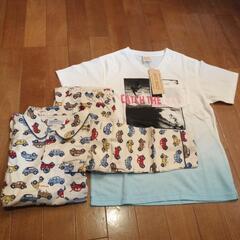 未使用   130ｃｍ   綿100%パジャマと、半Tシャツ
