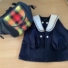  期間限定 2500円上之郷こども園ブレザー、通園カバン セット 