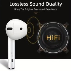 巨大イヤホン型スピーカーAirPodsワイヤレス　Bluetoothの画像