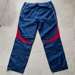 hummel ピステパンツ ネイビー 赤アクセントの画像