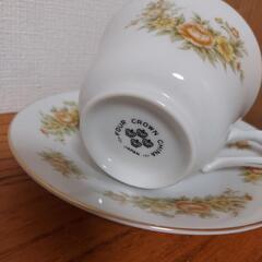 FOUR CROWN CHINA コーヒーカップ　2セットの画像