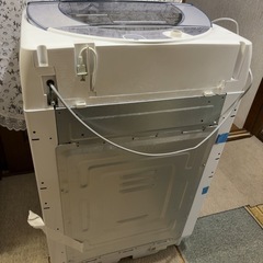 SHARP 8.0㎏ 全自動洗濯機 ES-GV8E-S 穴なし洗濯槽 シャープ 2021年製の画像