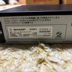 SHARP ブルーレイレコーダー