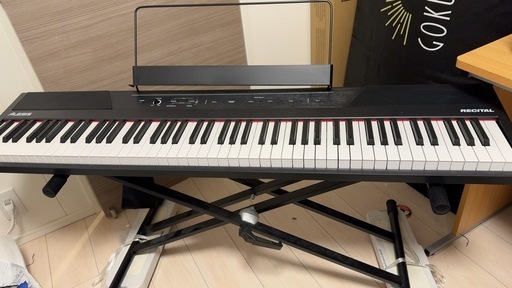 【直接取引限定】電子ピアノ88/Alesis Recital/本体/スタンド/ペダル