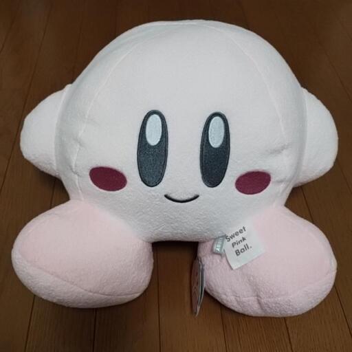 星のカービィ　やさしいてざわりBIGぬいぐるみ　にっこり