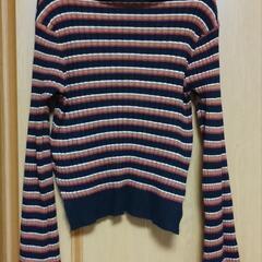 レトロボーダーのタートルニット