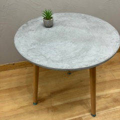 《一点物》丸テーブル11000円（モールテックス塗装）テーブル/カウンターの画像