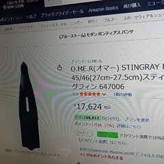 OMER　オマー　ダイビング　フィン　中古品の画像