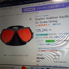 ダイビング　マスク　SEADIVE①　中古品　小顔　低容積系の画像
